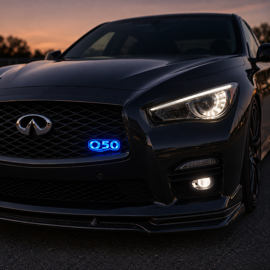 RGB Illuminated Q50 Grille Badge | Infiniti Q50 (2014–2024)